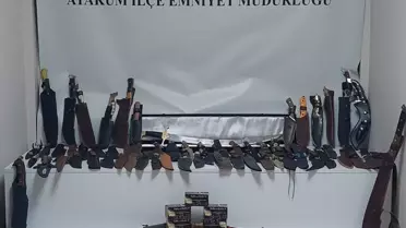 Samsun'da Kaçak Silah Operasyonu