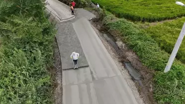 Bafra'da Beton Santrali ile Yol Yapım Çalışmaları Hızlandı