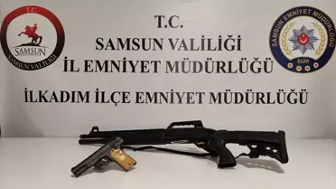 Samsun'da Ruhsatsız Silah Operasyonu