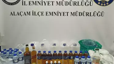 Samsun'da Sahte İçki Operasyonu