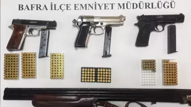 Bafra'da Silah Kaçakçılığı Operasyonu