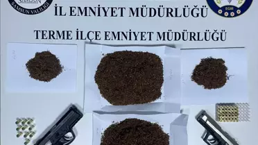 Samsun'da Silah ve Uyuşturucu Operasyonu