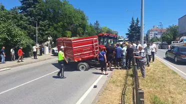 Bafra'da Trafik Kazası: 2 Yaralı