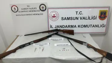 Havza'da Uyuşturucu ve Silah Operasyonu