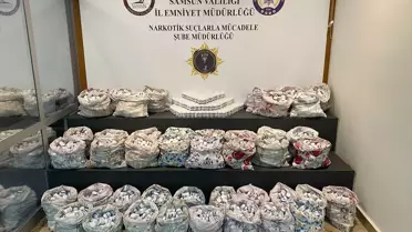 Samsun'da Yastık Kılıfında 265 Bin Uyuşturucu Hap Ele Geçirildi