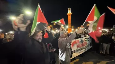 Samsun ve Çorum'da İsrail'e Protesto