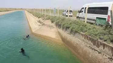 Şanlıurfa'da Akıntıya Kapılan Çocuk İçin Arama Çalışması