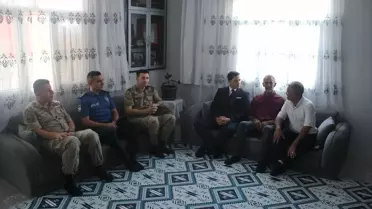 Savur Kaymakamı Buyuran'dan şehit ailelerine ziyaret