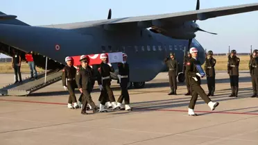 Şehit Uzman Çavuş Kani Obi'nin cenazesi, memleketi Ordu'ya getirildi