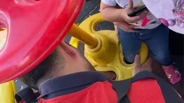Siirt'te Çocuk Oyun Parkında Kurtarıldı