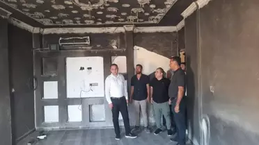 Kaymakam Partal Yangın Mağdurlarını Ziyaret Etti