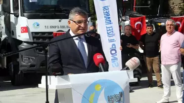 Sinop’ta Yeni Hizmet Araçları Tanıtıldı