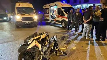 Sinop'ta Otomobil-Motosiklet Çarpışması: 2 Yaralı