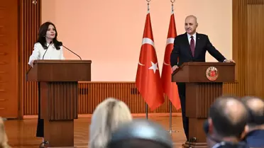TBMM Başkanı Kurtulmuş, Arnavutluk Meclis Başkanı Spiropali ile ortak basın toplantısı düzenledi Açıklaması