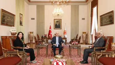 TBMM Başkanı Kurtulmuş, DEM Parti heyeti ile görüştü