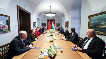 TBMM Başkanı Kurtulmuş, Macaristan Başbakanı Orban ile görüştü
