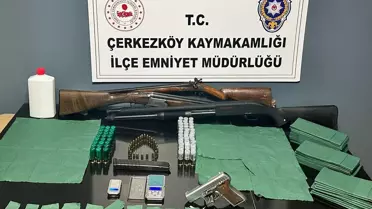 Tekirdağ'da Silah ve Uyuşturucu Operasyonu
