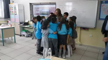 Başkanlar Okul ve Esnaf Ziyaretinde