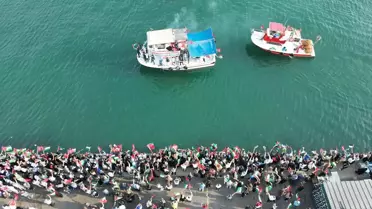Tekirdağ'da Filistin Destek Gösterisi