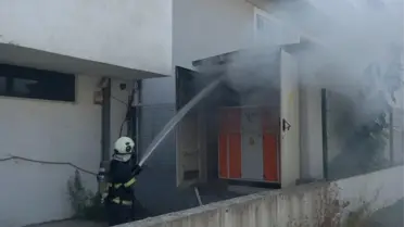 Tekkeköy'de Trafo Yangını