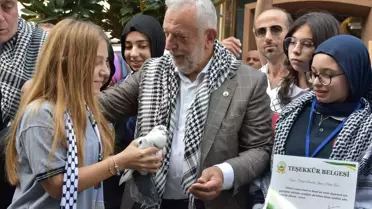 Trabzon'da Gazze İçin Yürüyüş Düzenlendi