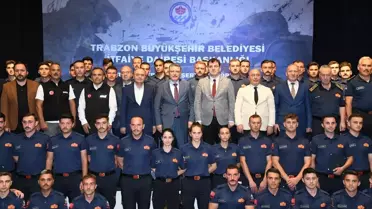 Trabzon'da 70 İtfaiye Personeline Sertifika