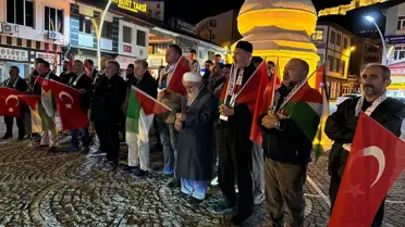 Trabzon ve çevre illerde İsrail'in Küresel Sumud Filosu'na saldırılarına tepki