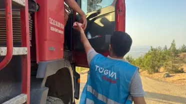 TÜGVA Yangınla Mücadelede Aktif Rol Alıyor