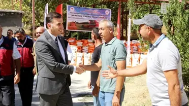 Çemişgezek'te Mercimek Tohumu Dağıtımı