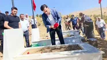 Tunceli'de teröristlerce şehit edilen 6 sivil ve 2 güvenlik korucusu anıldı