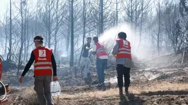 Kızılay, Orman Yangınlarına Destek Veriyor