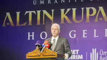 Ümraniye Belediyesi, 'Altın Kupa Gecesi' etkinliği düzenledi