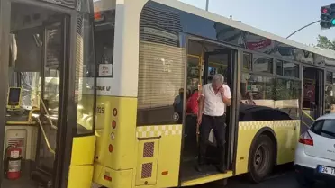Üsküdar'da IETT Otobüsü Kaza Yaptı