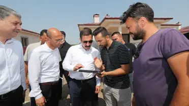 Vali Masatlı Reyhanlı'daki Köy Evlerini İnceledi