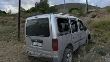 Başkale'de Takla Atan Kamyonette Sürücü Yaralandı