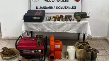 Çınarcık'ta Kaçak Kazı Operasyonu