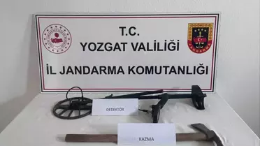 Yozgat'ta İzinsiz Kazı Yapan Zanlı Yakalandı