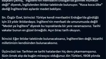Baykoç'tan Özgür Özel'e Tepki