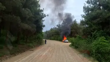 Tokat'ta Araç Yangını: Otomobil Kullanılamaz Hale Geldi