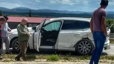 Kastamonu'da Ambulans ile Cip Çarpıştı