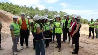 Kocaeli'de Genç Mühendis Adayları Taş Kırma Tesisini Ziyaret Etti