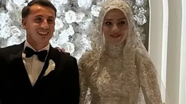 Milli futbolcu Kerem Aktürkoğlu dünyaevine girdi