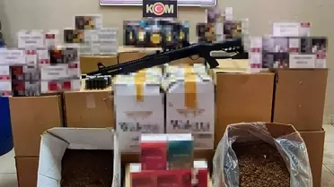 Çerkezköy'de Kaçak Tütün ve Silah Operasyonu