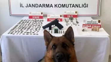 Gümüşhane'de tarihi eser ve uyuşturucu operasyonu