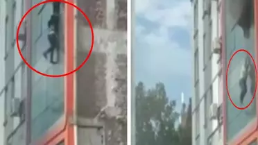 İş merkezinde yangın çıktı, işçiler camdan atlayarak kurtulmaya çalıştı