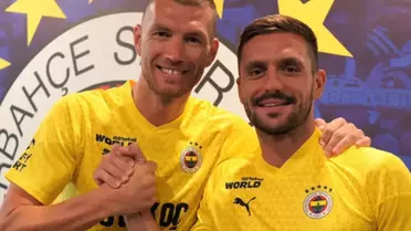 Tadic ve Dzeko'ya mutfakta plaket verildi