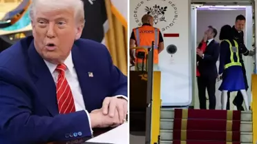 Trump'tan karısından tokat yiyen Macron'a ilginç evlilik tavsiyesi: Kapıyı kapalı tut