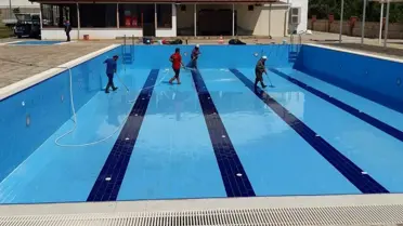 Kuyucak'ta Yüzme Havuzları Sezona Hazırlanıyor