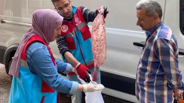 Sinop'ta kaçak avlanan 363 kalkan balığı vatandaşa dağıtıldı