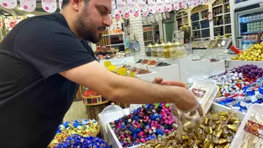 Kurban Bayramı İçin Şekerleme Tezgahları Hazır